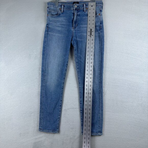 Citizens Of Humanity Jeans Rocket Crop High Rise Skinny Size W29 Women's Blue - Picture 6 of 11